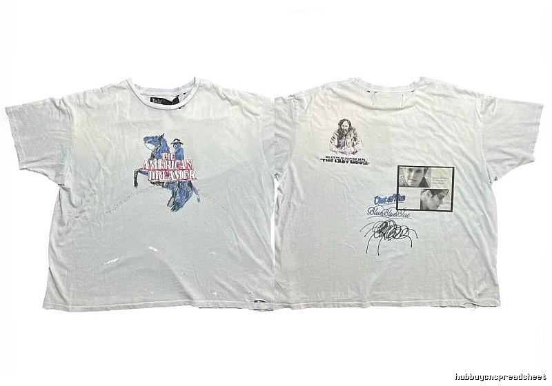Paly Hollywood American Print Retro White T-shirt