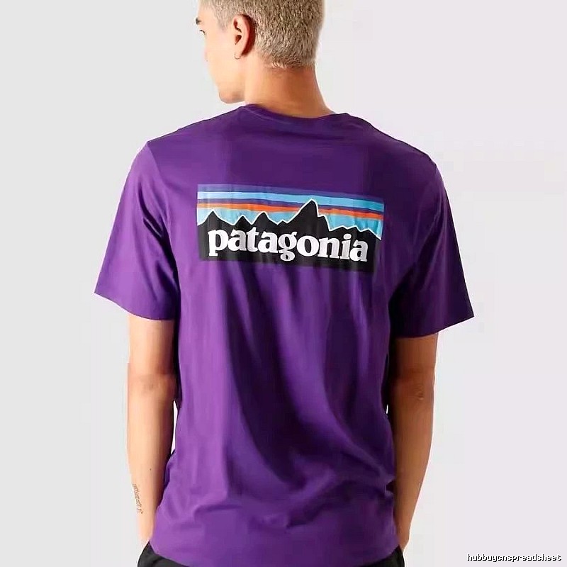 Patagonia Purple Logo T-Shirt Statement Graphic