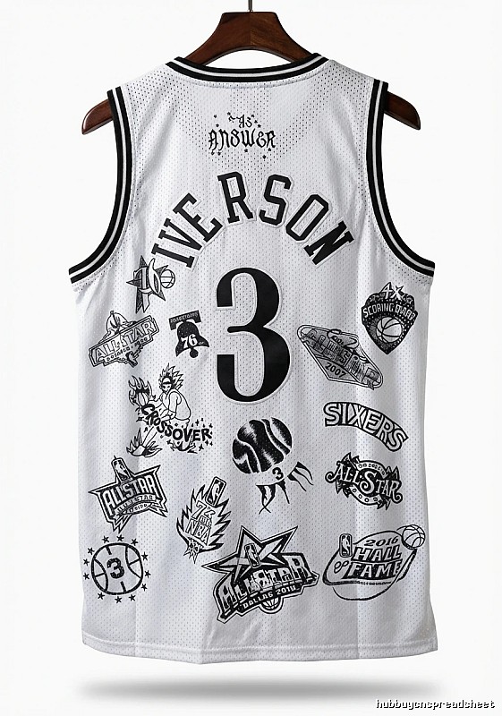 Philadelphia No. 3 Allen Iverson retro style jersey