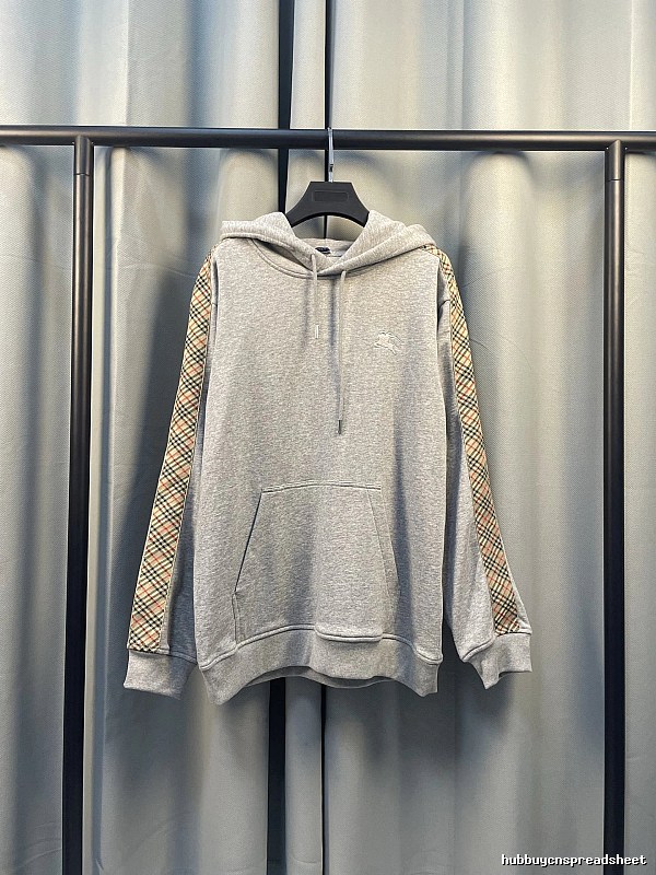 Photo Ready Burberry Hoodie Ribbed Texture