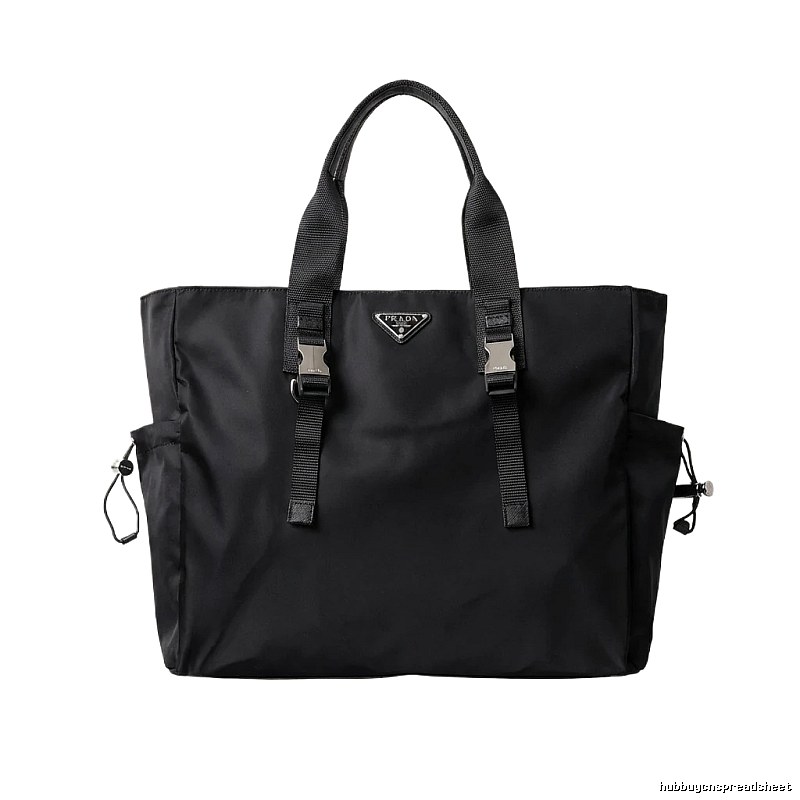 Prada Nylon Minimalist Style Black Bag