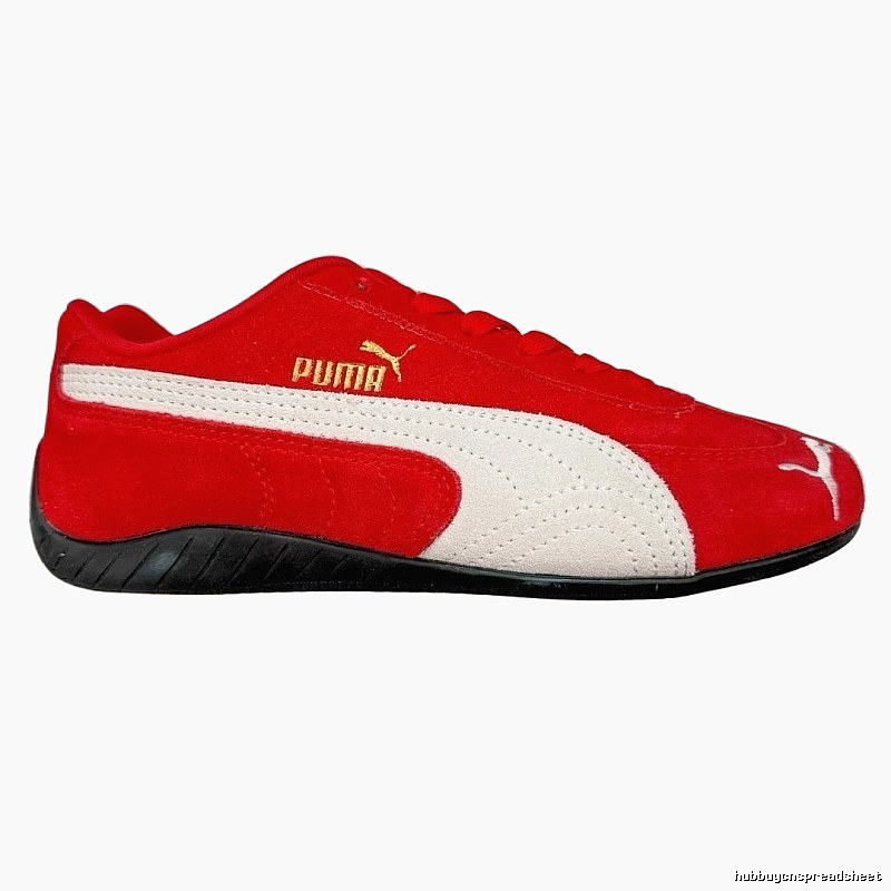 PUMA Classic Red and White Athletic Shoes