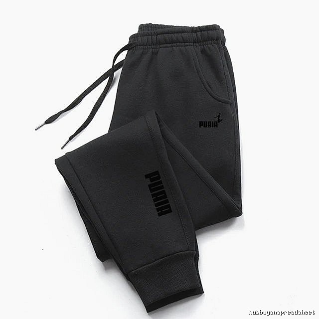 Puma Classic Sweatpants Black Drawstring Sweatpants for Daily Styling