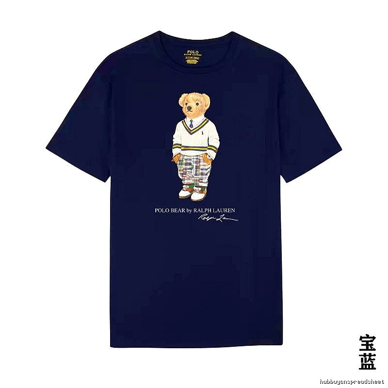 Ralph Lauren Bear Trend Brand Sapphire Blue T-shirt