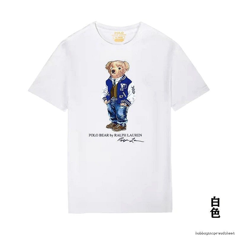 Ralph Lauren Bear Trend Brand White T-shirt