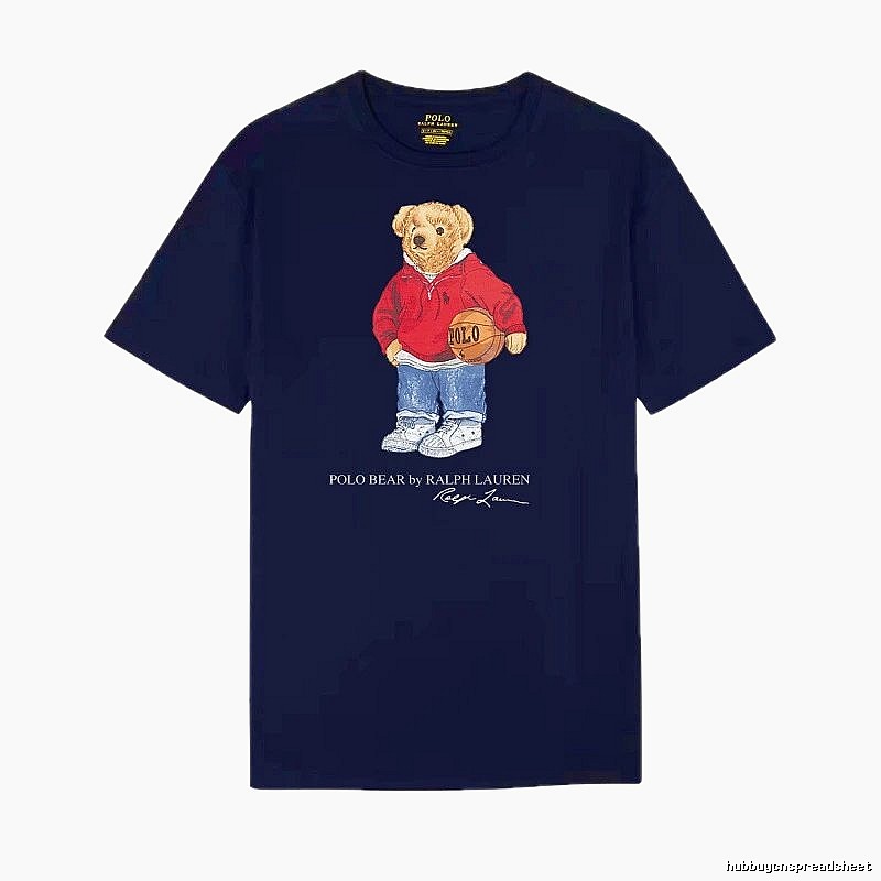 Ralph Lauren Bear Trendy Brand Royal Blue T-shirt