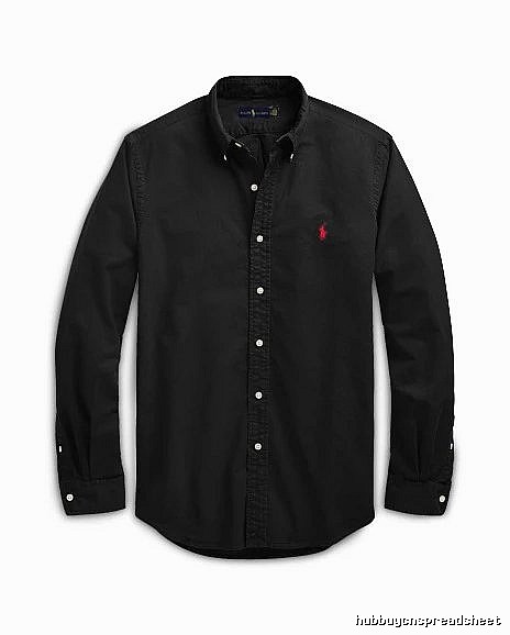 Ralph Lauren Black Button-Down Shirt Weekend Wear