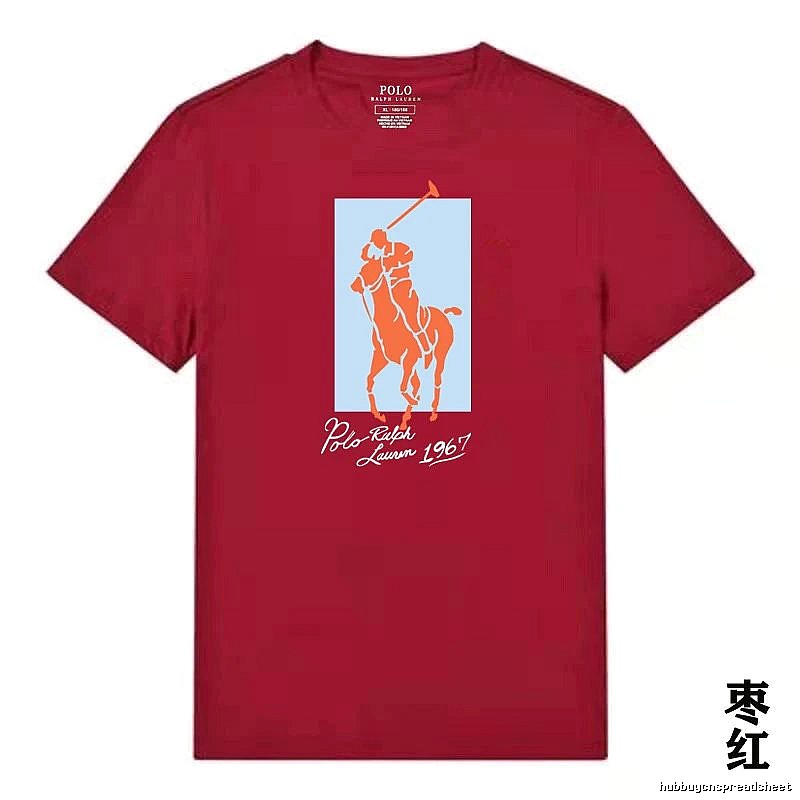 Ralph Lauren Polo Burgundy Trendy T-shirt