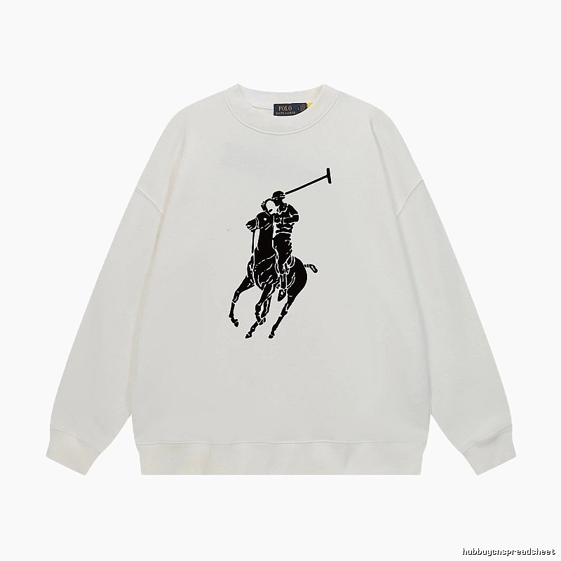 Ralph Lauren Polo Retro Style White Sweatshirt