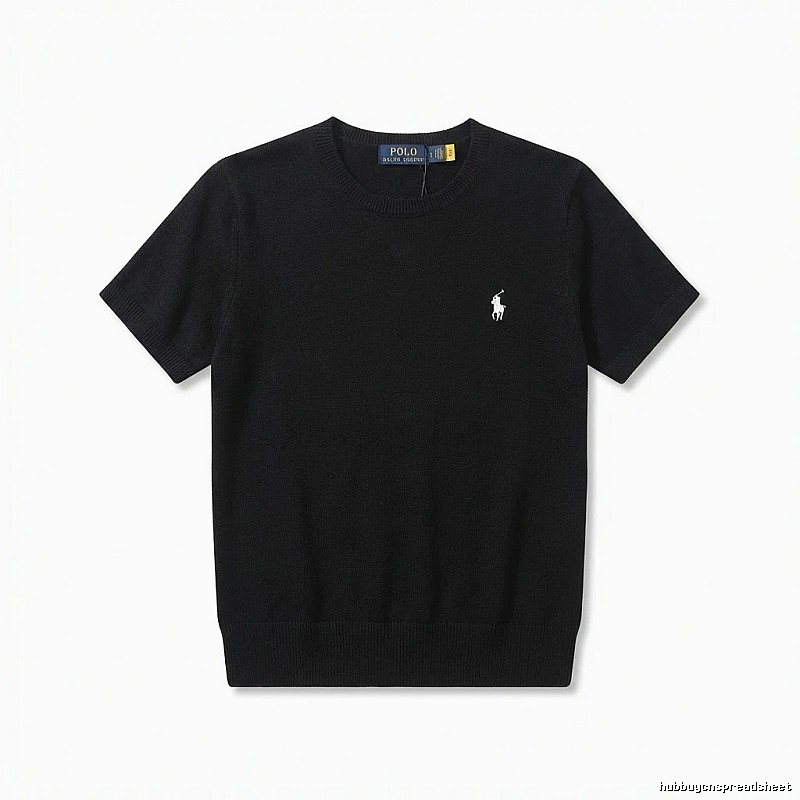 Ralph Lauren Polo series black short-sleeved shirts