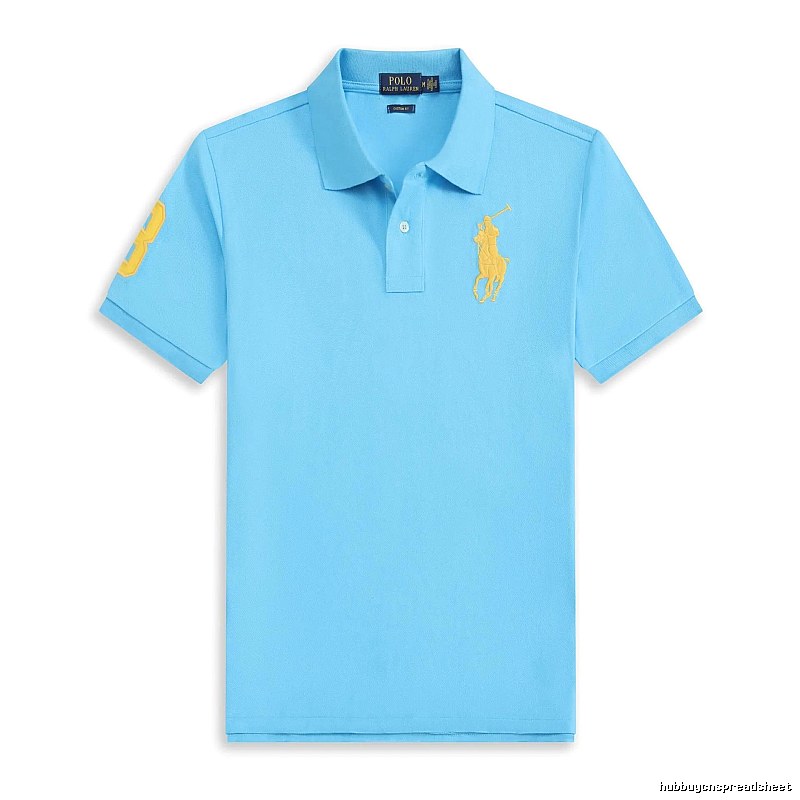 Ralph Lauren Polo series blue short-sleeved shirts