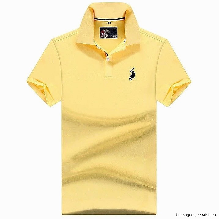 Ralph Lauren Premium Style Yellow polo shirt Bright Yellow Polo for Resort Outfits