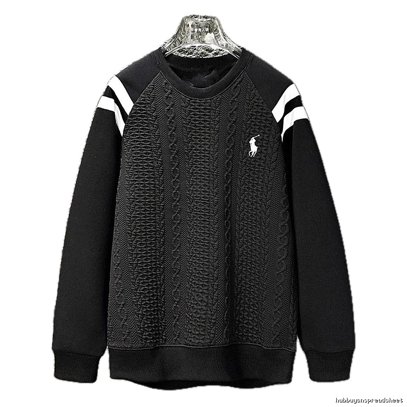 Ralph Lauren retro-style black sweatshirt