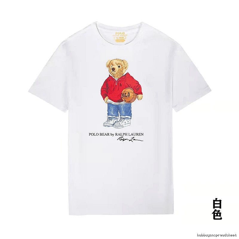 Ralph Lauren Teddy Bear Series White T-shirt