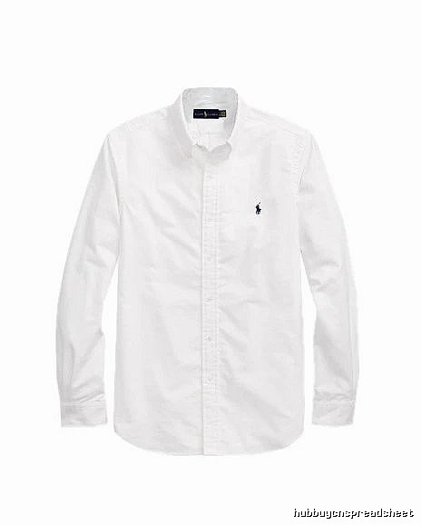 Ralph Lauren White Button-Down Shirt Casual Layering