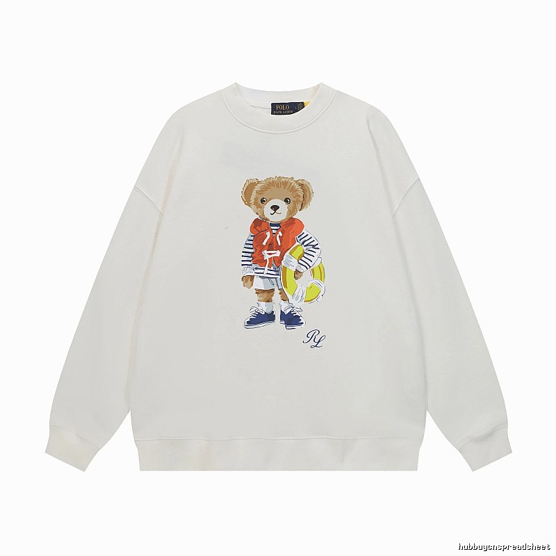 Ralph Lauren white sweatshirt with bear print
