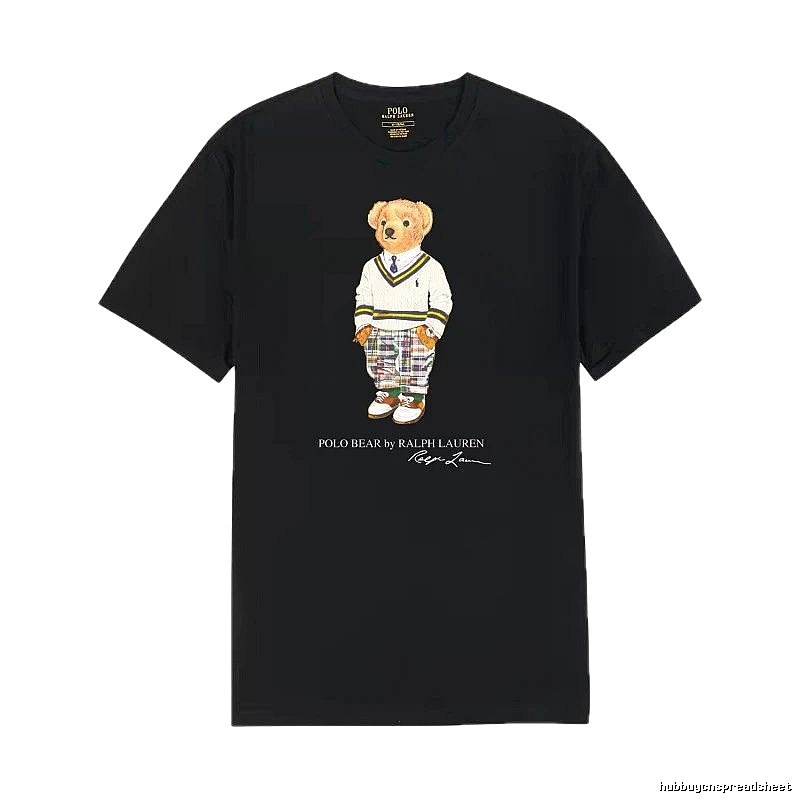 Ralph Lauren's Bear Series Black T-shirt