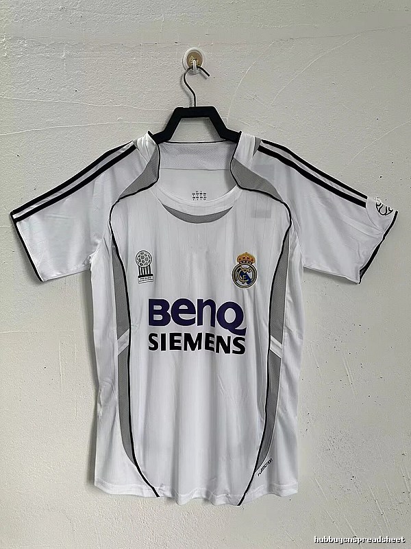 Real Madrid Streetwear Retro Teka soccer jersey White Retro Football with Logo Accent