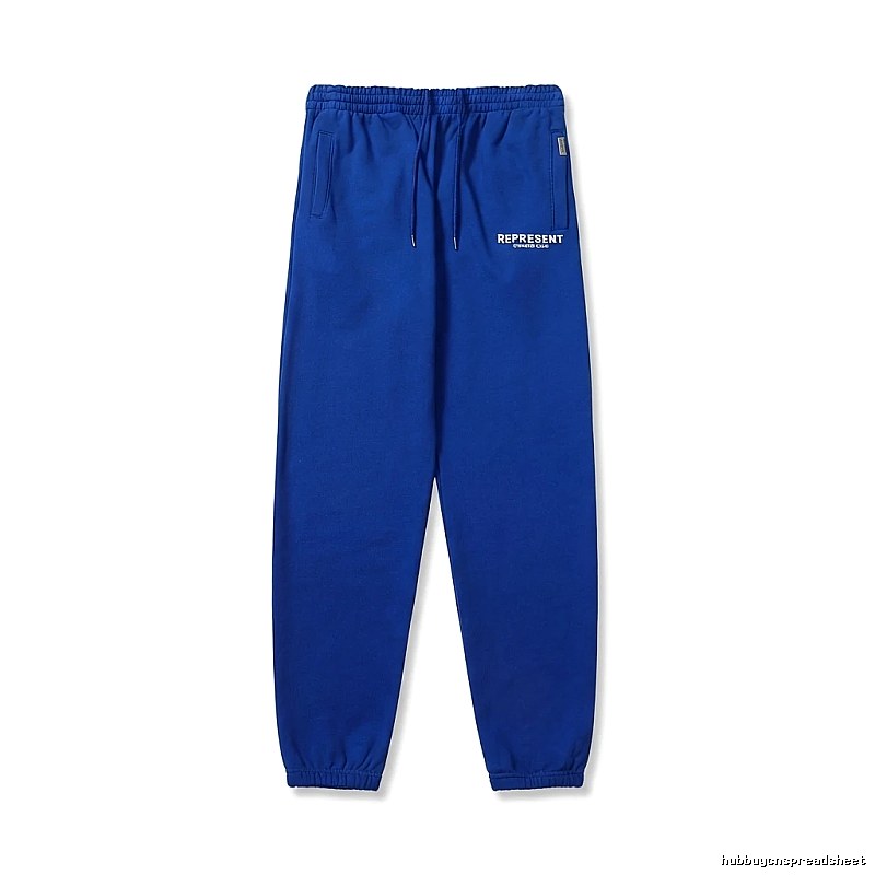 REPRESENT Basic Style Casual Blue Sweatpants