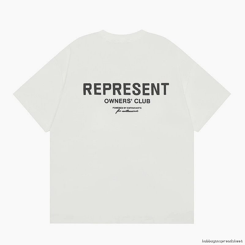 Represent White Style 801 Owners Club T-Shirt Color Pop Logo