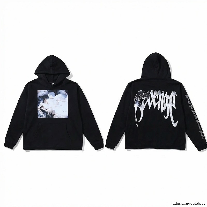 Revenge dark style black hoodie
