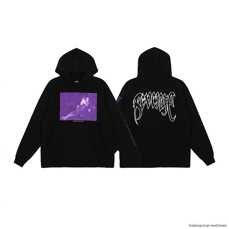 Revenge dark-style purple hoodie
