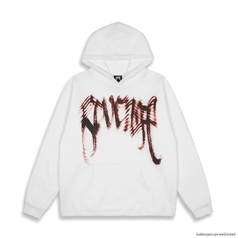 Revenge Gothic Style White Hoodie