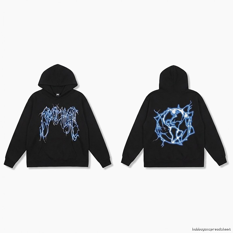 Revenge Lightning Wind Black Hoodie