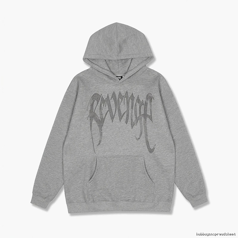 Revenge trendy and cool style grey hoodie