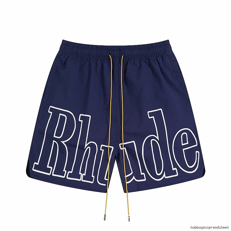 RHUDE Alphabet Wind Dark Blue Shorts