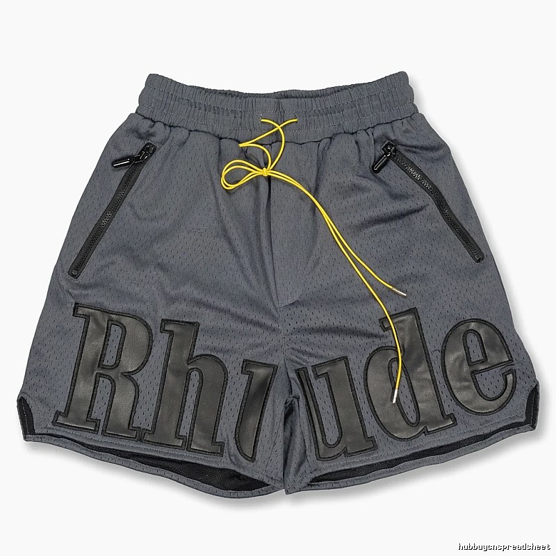 RHUDE sporty grey shorts