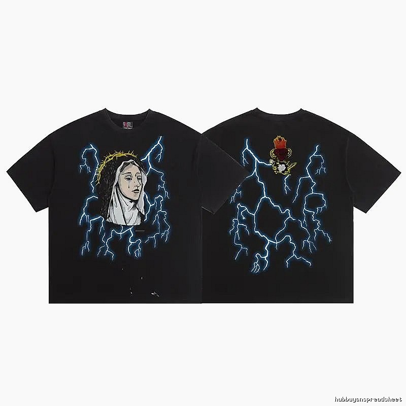 SAINT Our Lady of Lightning High Street Style Black T-Shirt