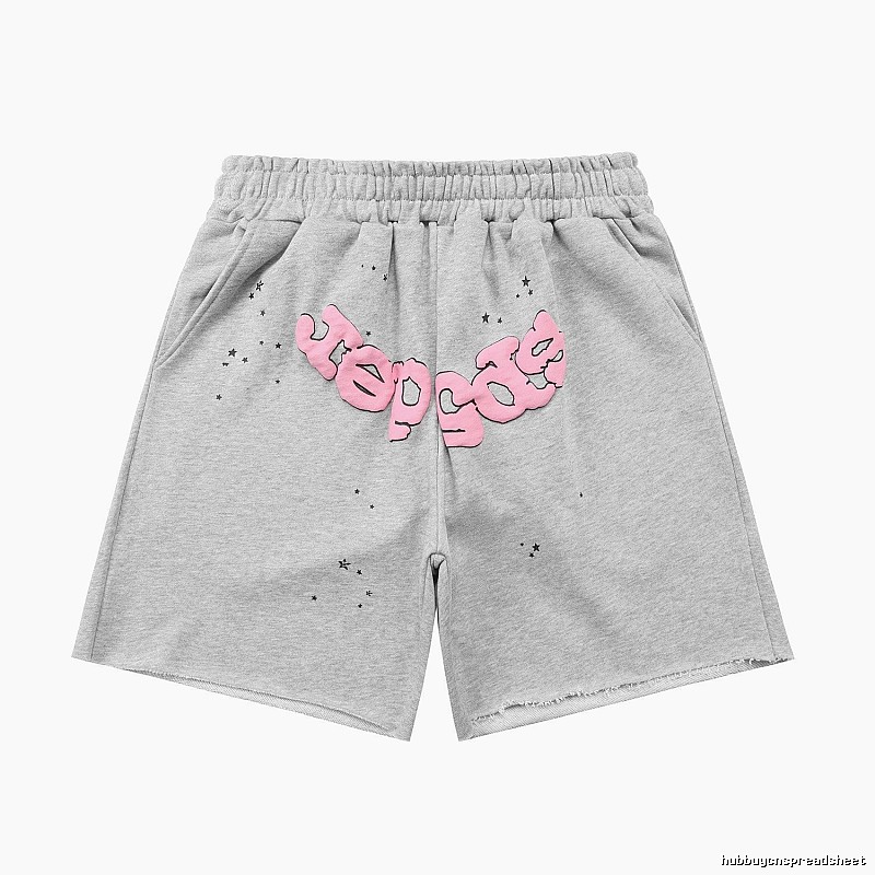 Shorts with Sp5der letter print style