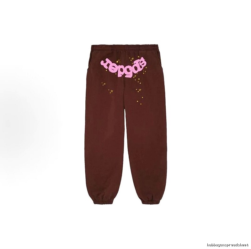 Sp5der Brown Graphic Sweatpants Lifestyle Edit