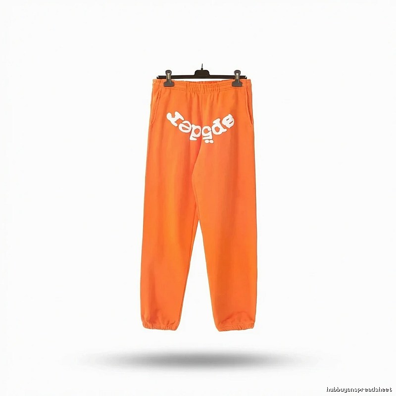 Sp5der Orange Trendy and Cool Casual Pants