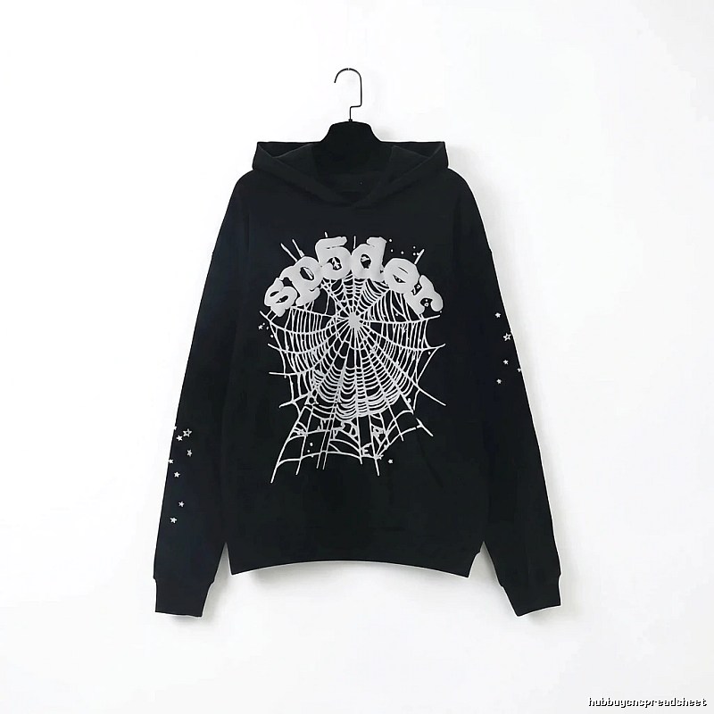 Sp5der Spider Print Black Sweatshirt