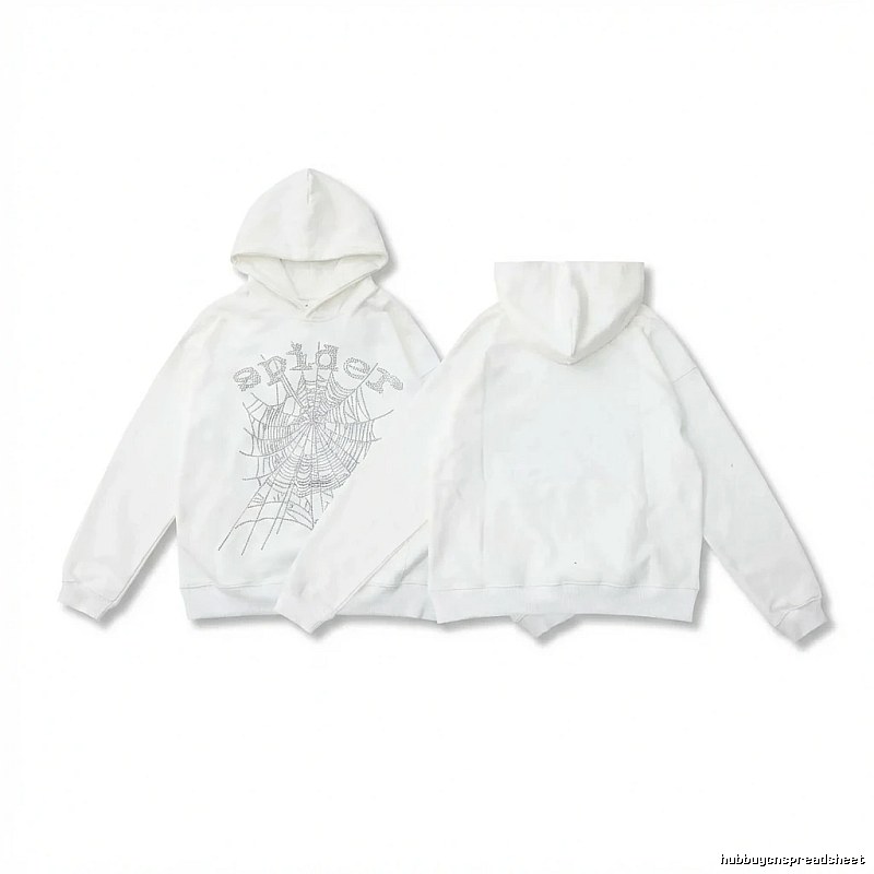 Sp5der Spider Series White Streetwear Sweatshirt