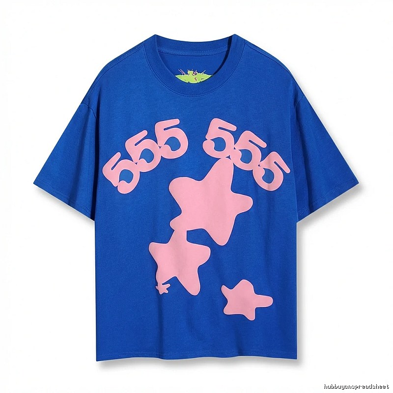 Sp5der Star Series Blue T-shirt