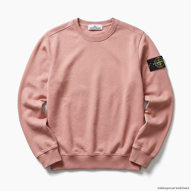Stone Island basic simple style pink sweatshirt