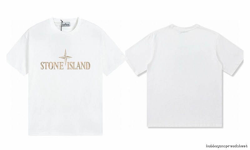 Stone Island Classic Street Style White Short Sleeve T-Shirt