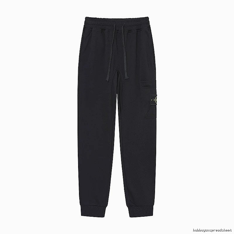 Stone Island Compass Series Street Style Black Sweatpants