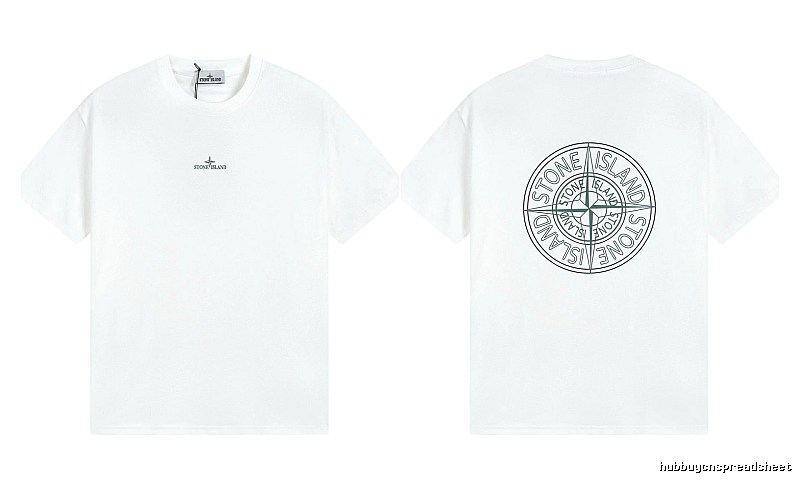 Stone Island Compass Series Street Style White T-Shirt