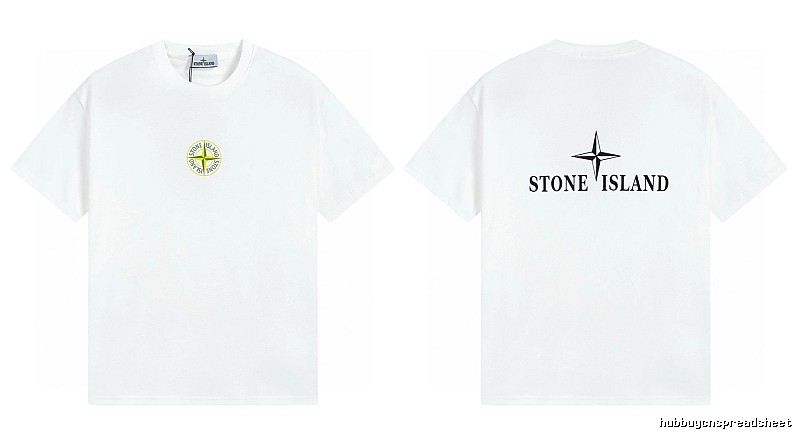Stone Island Compass Series Street Style White T-Shirt