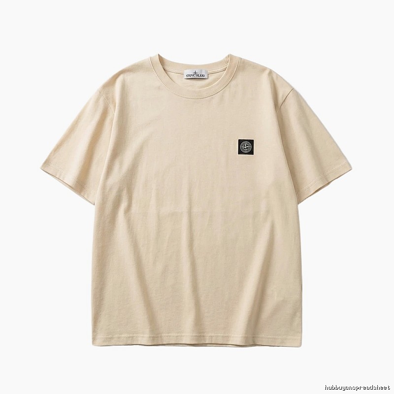 Stone Island minimalist style beige T-shirt