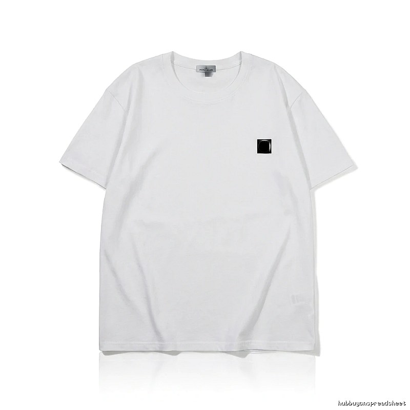 Stone Island minimalist style white T-shirt