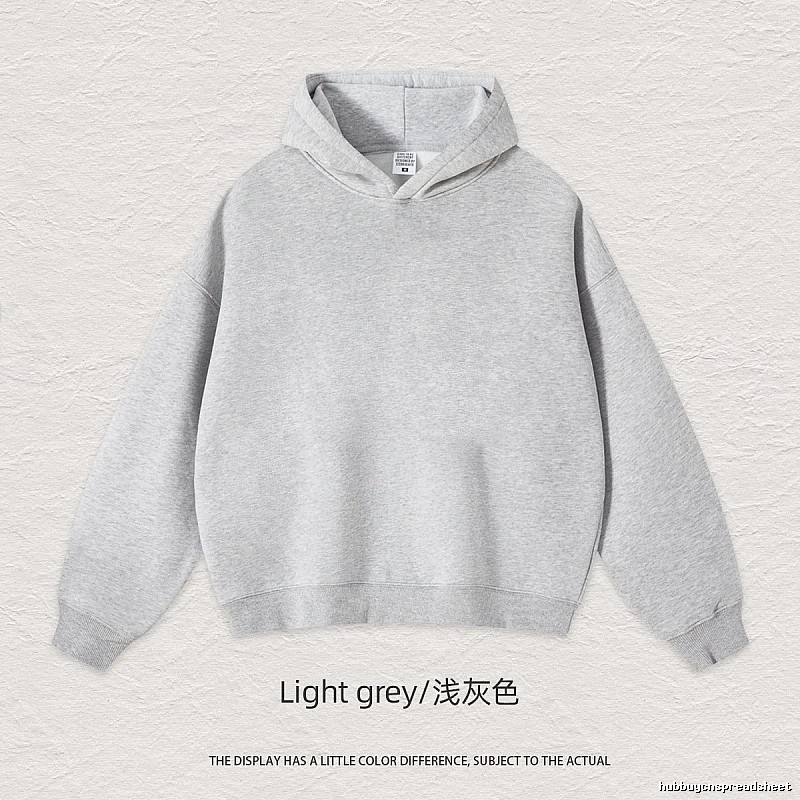 Streetwear Blank pullover hoodie Black Minimal A with Logo Accent