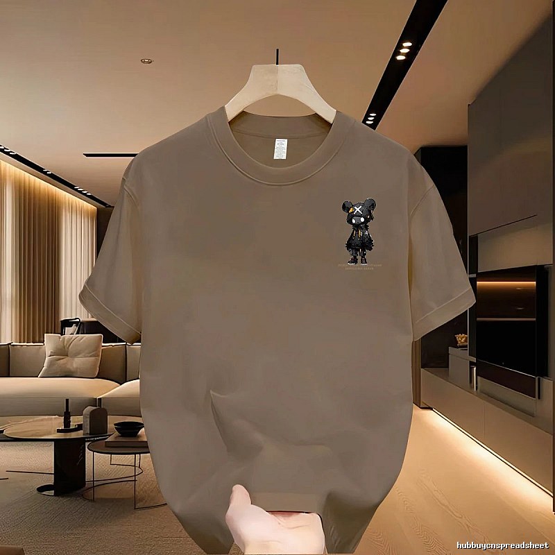 Streetwear Brand Gloomy Bear Street Style Khaki T-Shirt