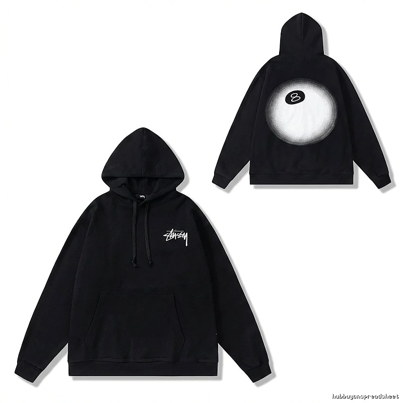 Stussy 8-ball Black Hoodie