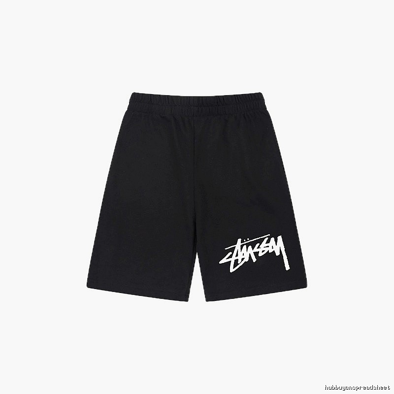 Stussy basic black shorts