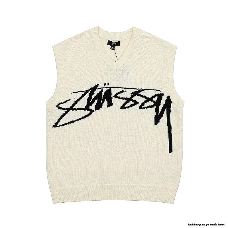 Stussy Beige Swirl Graphic SweatShirt Resort Wear